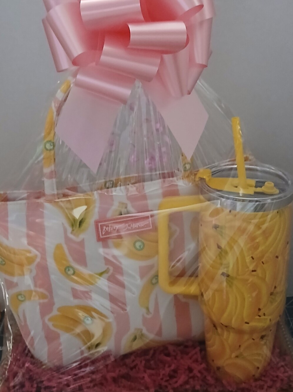 (New) Betsey Johnson Lunch Tote & Banana 40oz Tumbler